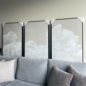 3-Piece Wall Art Set - Cloud Print